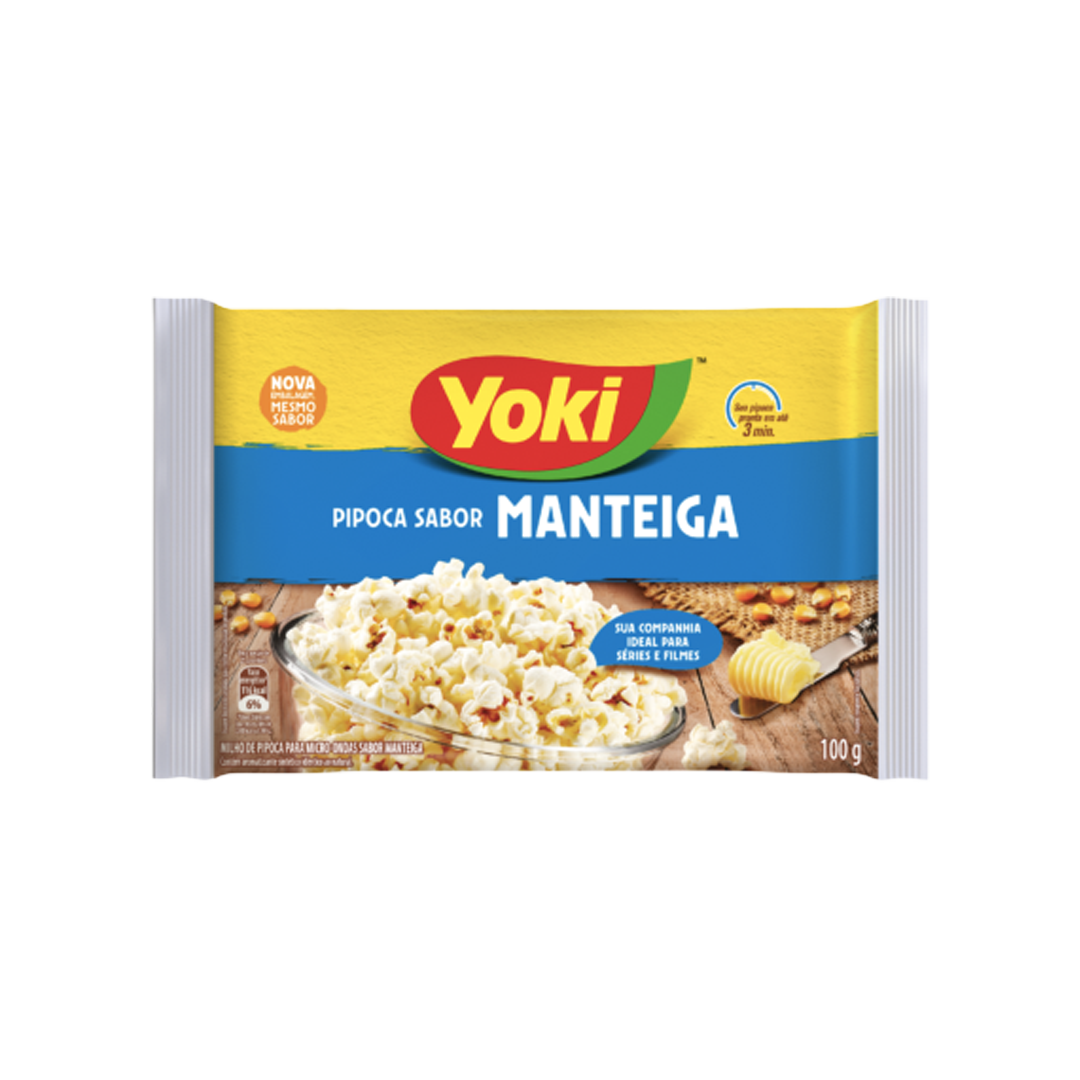 Pipoca de Microondas Manteiga YOKI 100g